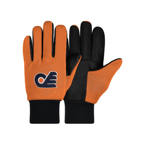 Philadelphia Flyers NHL Colored Palm Utility Gloves