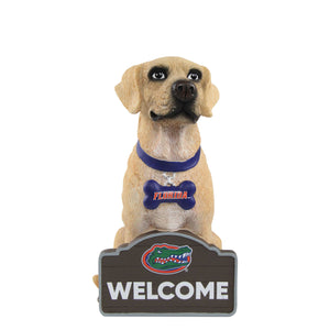 Florida Gators NCAA Yellow Labrador Statue