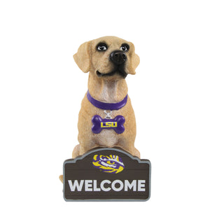 LSU Tigers NCAA Yellow Labrador Statue