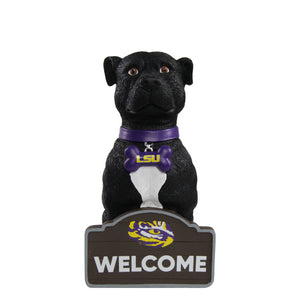 LSU Tigers NCAA American Staffordshire Terrier Statue