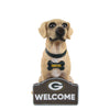 Green Bay Packers NFL Yellow Labrador Statue