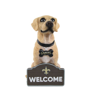 New Orleans Saints NFL Yellow Labrador Statue