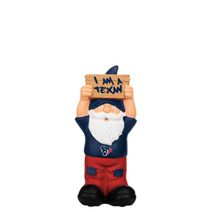 Houston Texans NFL Slogan Sign Mini Gnome