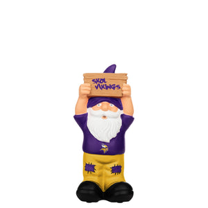 Minnesota Vikings NFL Slogan Sign Mini Gnome