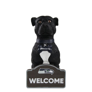 Seattle Seahawks NFL American Staffordshire Terrier Statue