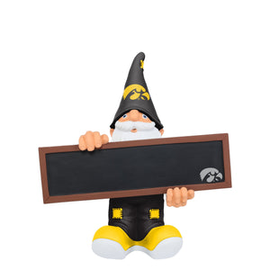 Iowa Hawkeyes NCAA Chalkboard Sign Gnome