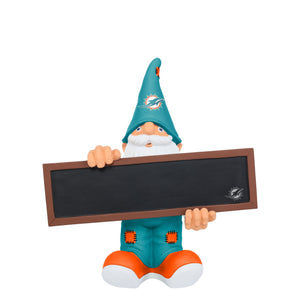 Miami Dolphins NFL Chalkboard Sign Gnome