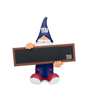 New York Giants NFL Chalkboard Sign Gnome