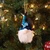 Detroit Lions NFL Plaid Hat Plush Gnome Ornament