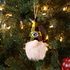 Green Bay Packers NFL Plaid Hat Plush Gnome Ornament