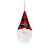 New England Patriots NFL Plaid Hat Plush Gnome Ornament