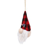 New England Patriots NFL Plaid Hat Plush Gnome Ornament