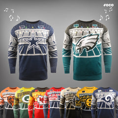 Officially Licensed NFL 2018 Bluetooth LightUp Sweater b 