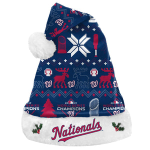 Washington Nationals MLB 2019 World Series Champions Santa Hat