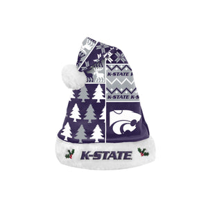 Kansas State Wildcats NCAA Busy Block Family Holiday Santa Hat