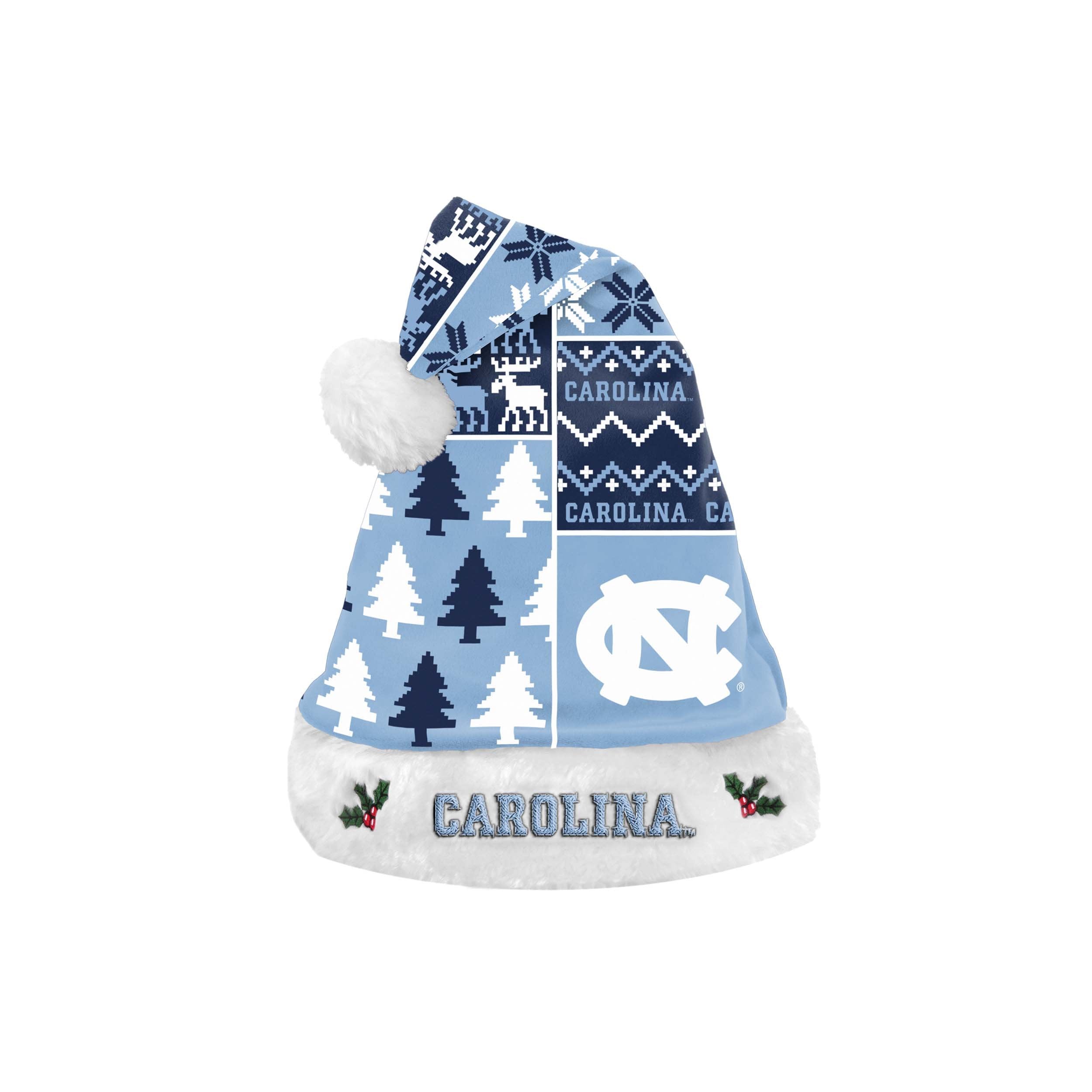 North Carolina Tar Heels NCAA High End Santa Hat