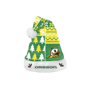 Oregon Ducks NCAA Busy Block Family Holiday Santa Hat