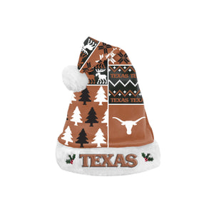 Texas Longhorns NCAA Busy Block Family Holiday Santa Hat