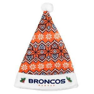 Denver Broncos 2015 NFL Team Logo Holiday Knit Santa Hat