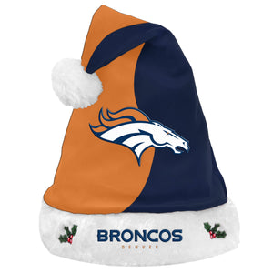 Denver Broncos NFL Basic Plush Santa Hat