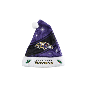 Baltimore Ravens NFL High End Santa Hat