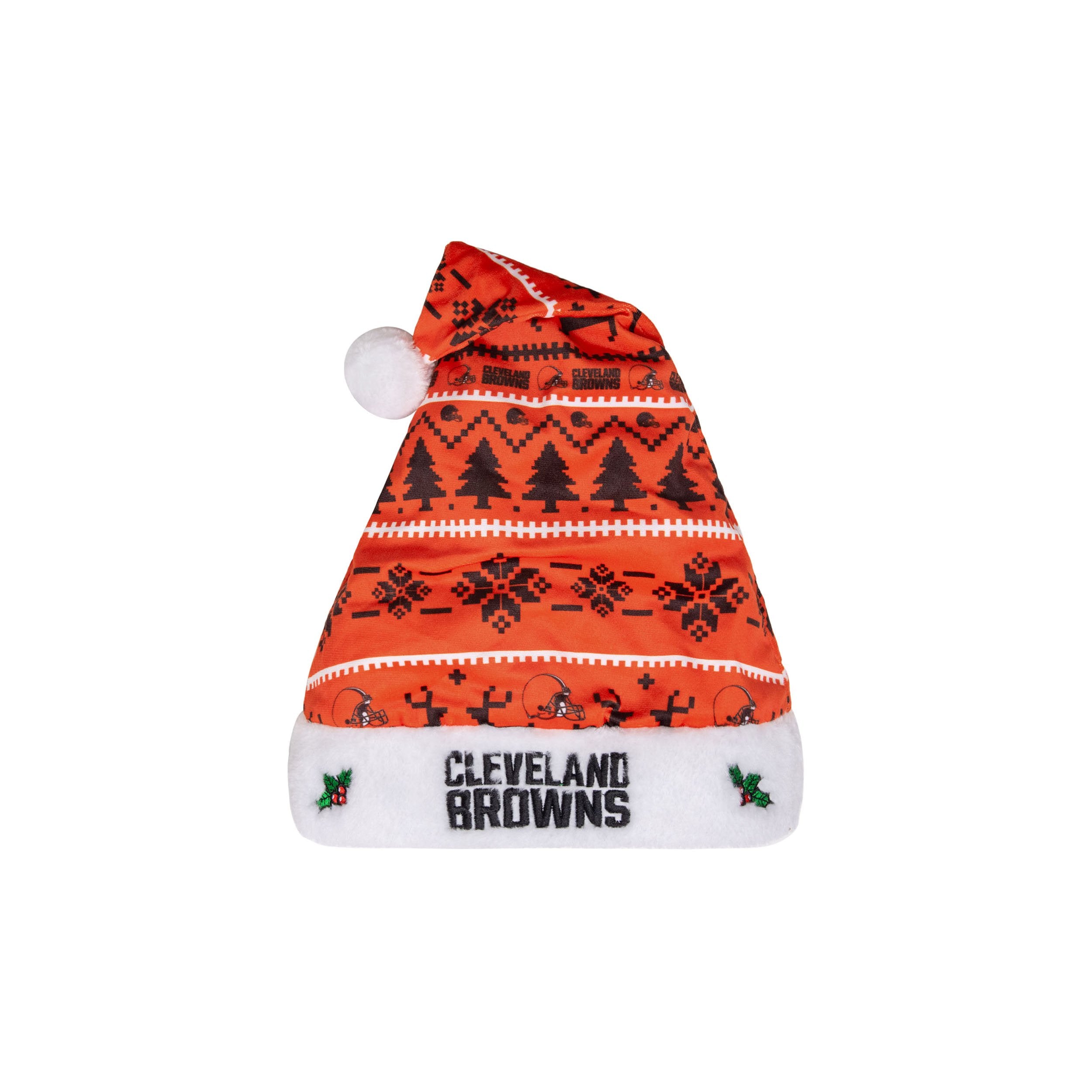 cleveland browns santa hat