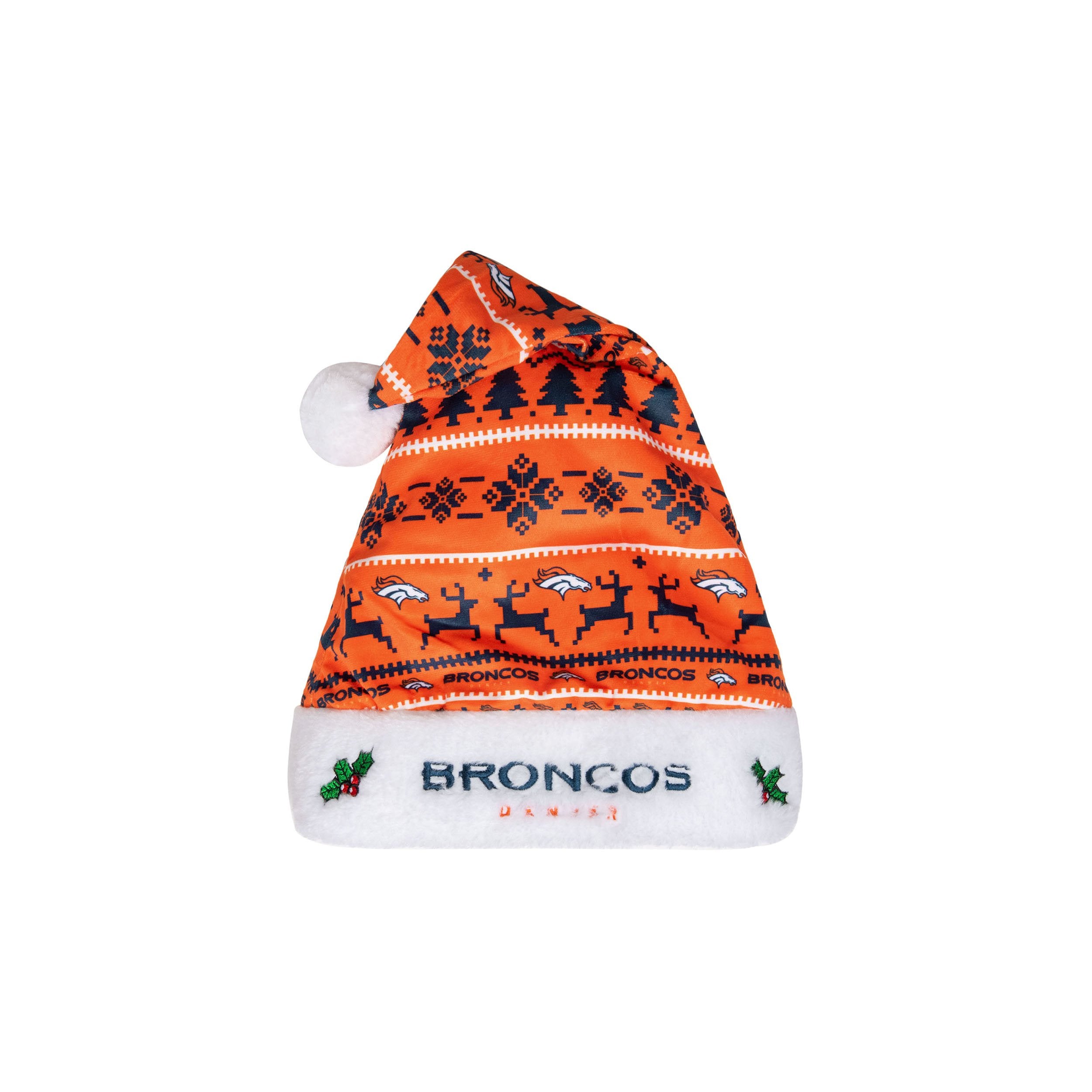 NFL Denver Broncos Santa Hat , One-size