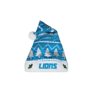 Detroit Lions NFL Family Holiday Santa Hat