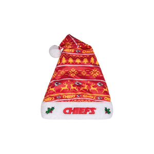 Kansas City Chiefs NFL Family Holiday Santa Hat