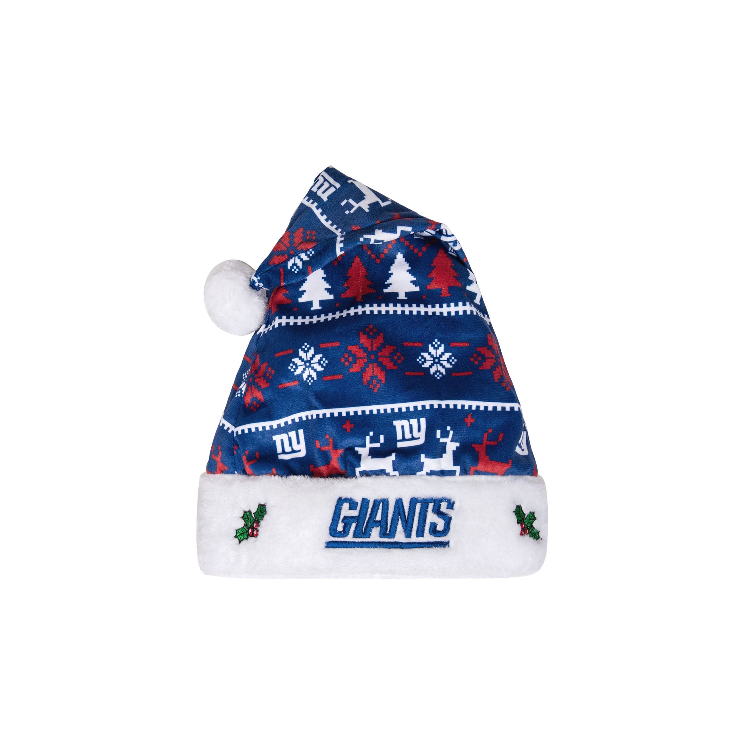 New York Giants NFL Family Holiday Santa Hat