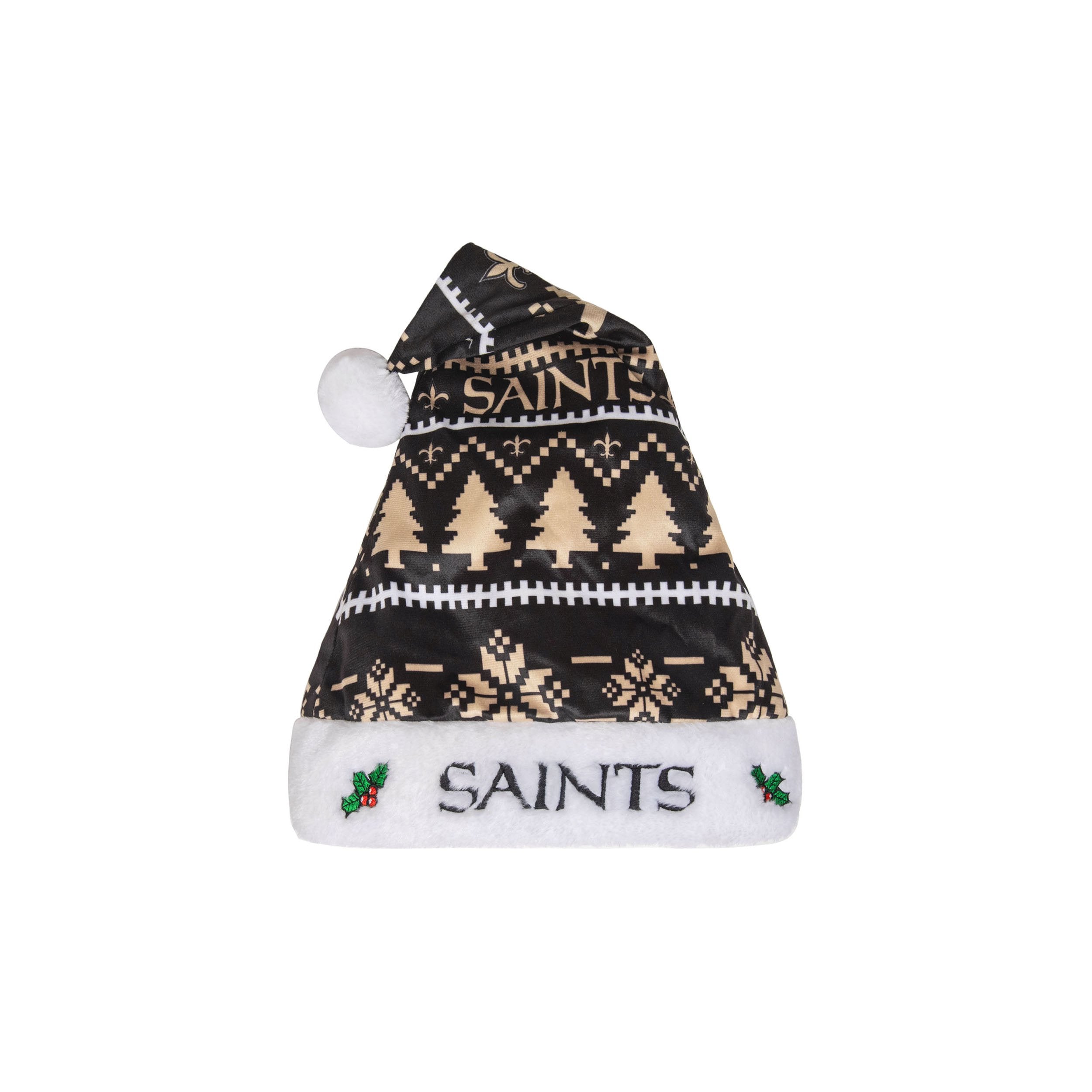 New Orleans Saints NFL Family Holiday Santa Hat