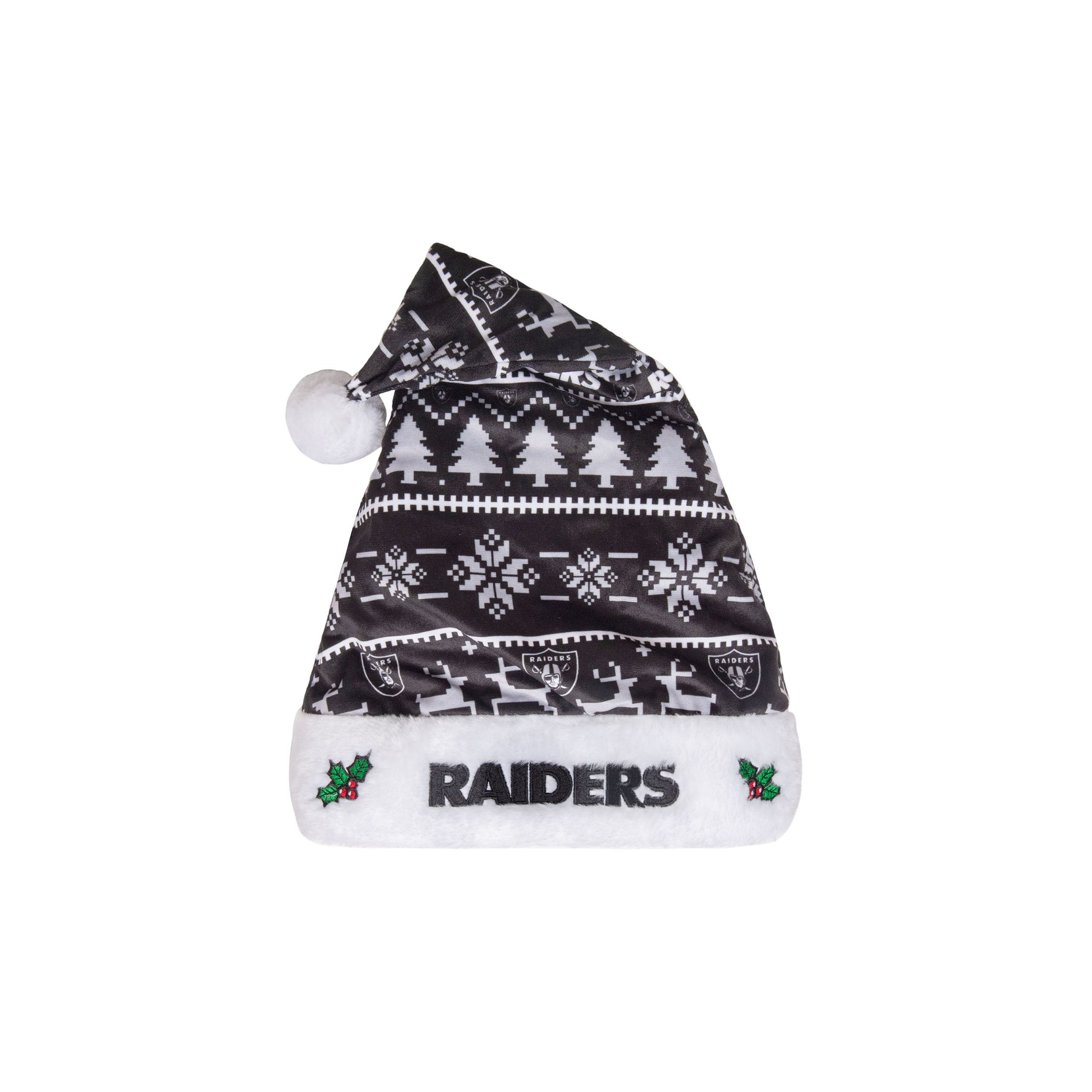 Las Vegas Raiders Santa Hat