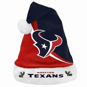 NFL Swoop Logo Santa Hat Houston Texans