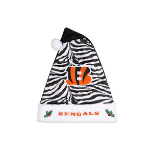 Cincinnati Bengals NFL White Stripe Santa Hat