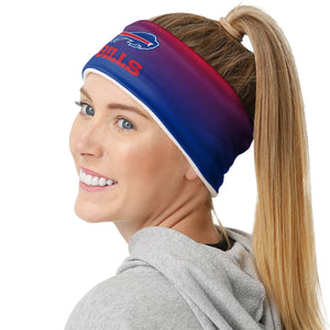 Buffalo Bills NFL Womens Gradient Printed Headband