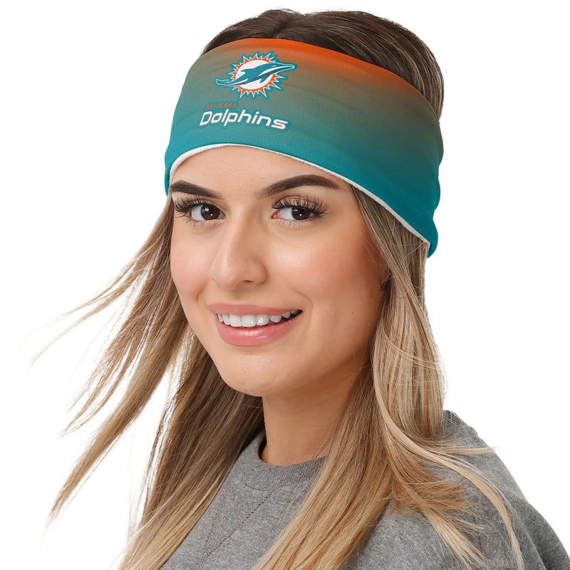 Miami Dolphins Jersey Fanband HEADBAND NFL Women Ladies Team Apparel