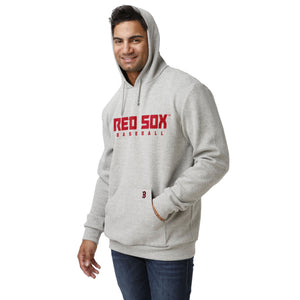 Boston Red Sox MLB Mens Gray Woven Hoodie