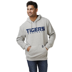 Detroit Tigers MLB Mens Gray Woven Hoodie