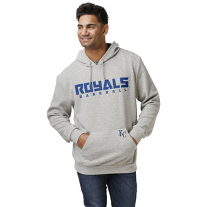 Kansas City Royals MLB Mens Gray Woven Hoodie