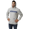 Los Angeles Dodgers MLB Mens Gray Woven Hoodie