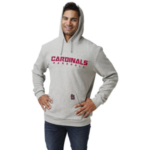 St Louis Cardinals MLB Mens Gray Woven Hoodie