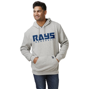 Tampa Bay Rays MLB Mens Gray Woven Hoodie