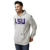 LSU Tigers NCAA Mens Gray Woven Hoodie