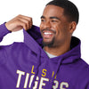 LSU Tigers NCAA Mens Solid Hoodie