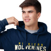 Michigan Wolverines NCAA Mens Solid Hoodie