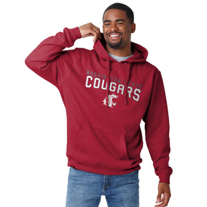 Washington State Cougars NCAA Mens Solid Hoodie