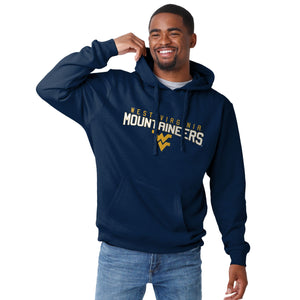 West Virginia Mountaineers NCAA Mens Solid Hoodie