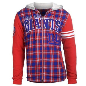 New York Giants Flannel Hooded Jacket