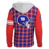 New York Giants Flannel Hooded Jacket