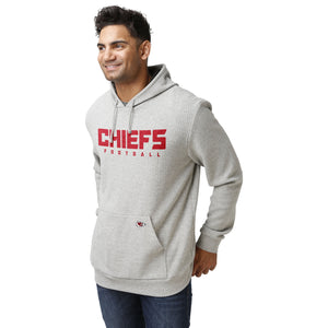 Kansas City Chiefs NFL Mens Gray Woven Hoodie